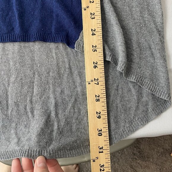 A.N.A Women's Size XL Blue Gray Hi-Low Style Rayon Blend Sweater - Picture 9 of 10